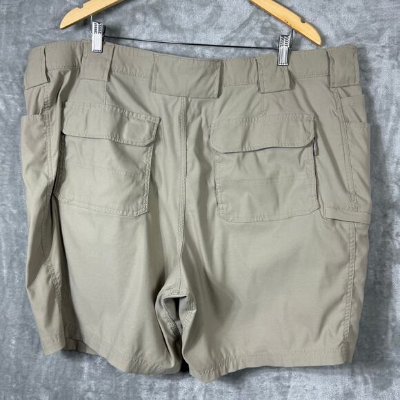 Duluth Trading Relaxed Fit Flex Dry Fly Cargo Shorts‎ Mens 46 Khaki - Picture 5 of 11
